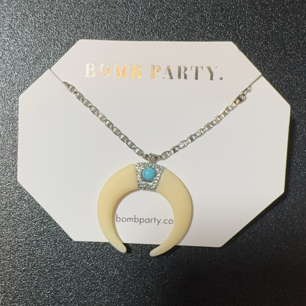 Cream and Silver Necklace